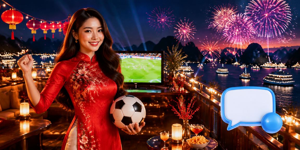 Người hâm mộ bóng đá Việt Nam theo dõi trận đấu trong lễ hội Tết